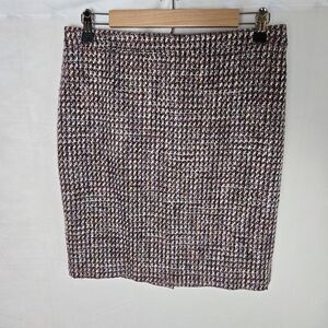 LOFT Outlet Tweed Pencil Skirt Career Wear Business Casual Size 6